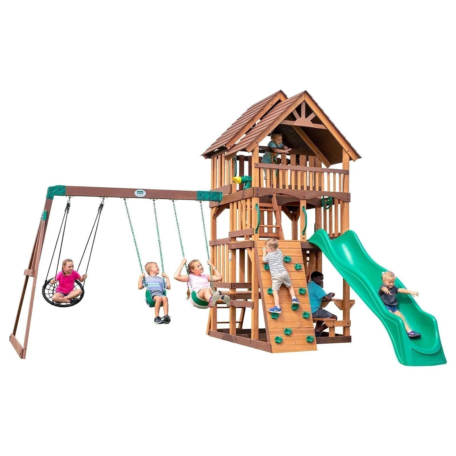 Backyard discovery shenandoah wooden swing set / Playground