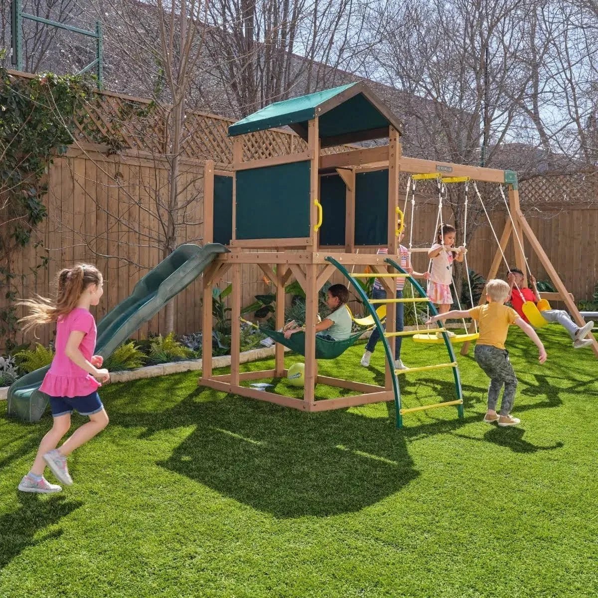 Kidkraft Hideaway Haven Swing Set For Childrens