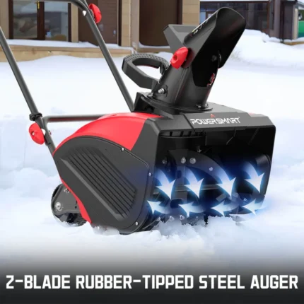 18-Inch 15A Single-Stage Electric Snow Blower for Driveways & Walkways