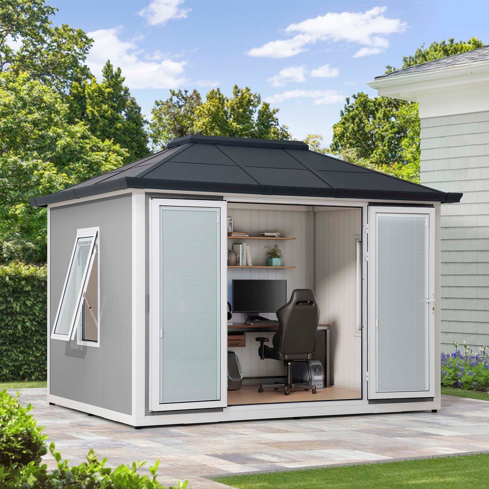 BEYOND SHED 10x12.6 Backyard Office Shed with Floors