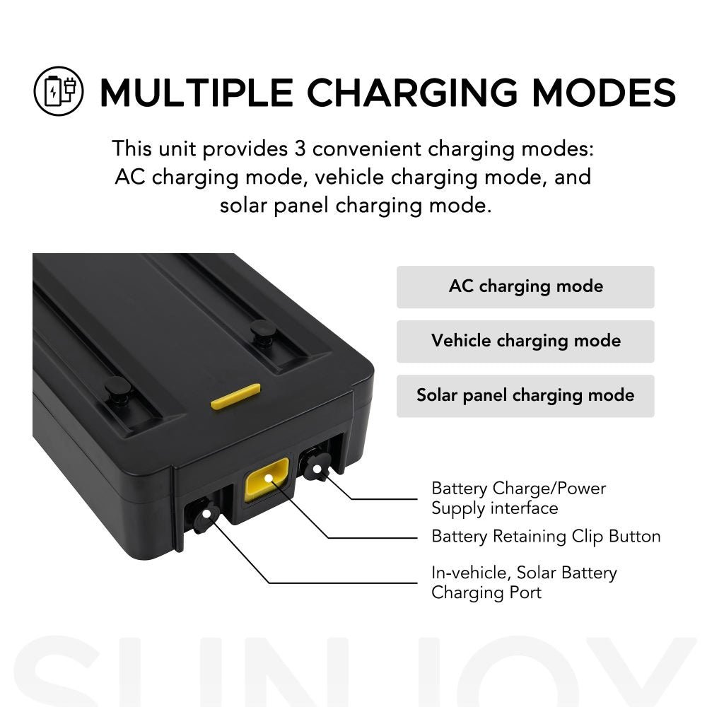 SUNJOY IceCove Portable Air Conditioner Power Bank for Outdoor Tents and Indoors - Gray
