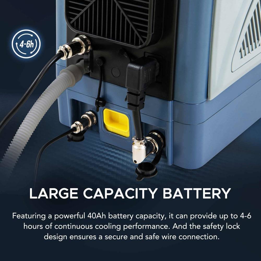 SUNJOY IceCove Portable Air Conditioner Power Bank for Outdoor Tents and Indoors - Blue