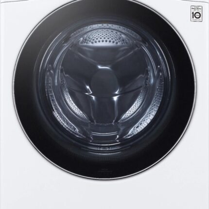 LG – 5.0 Cu. Ft. High-Efficiency Stackable Smart Front Load Washer with Steam and Built-In Intelligence – White